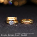 14K 10K Solid Gold Trendy Trio Color Trio Set 7mm Engagement Gold Jewelry Ring